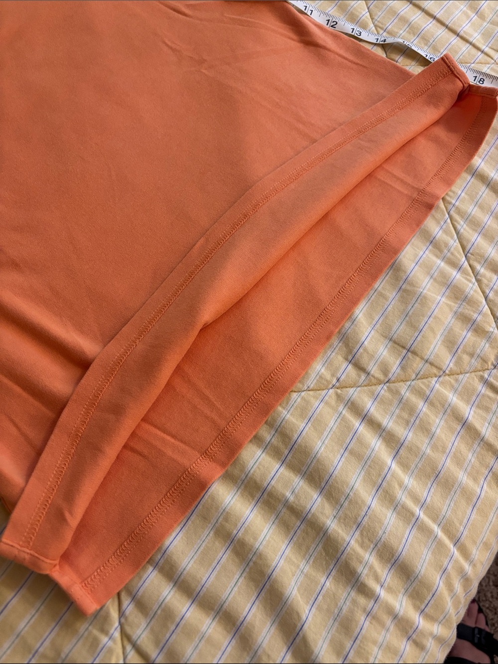 Talbots Women’s Petite M Bright Orange Short Sleeve Crewneck Tee - Picture 7 of 7
